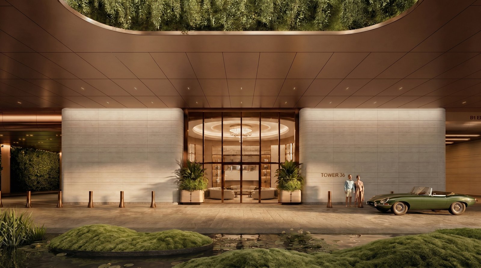 Anantara Residences Miami — residential drop-off entrance