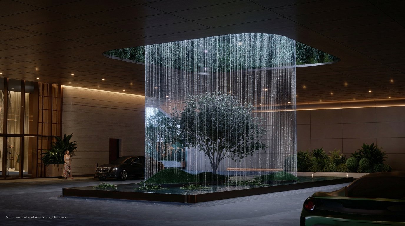 Anantara Residences Miami — Tower 36 motor court arrival