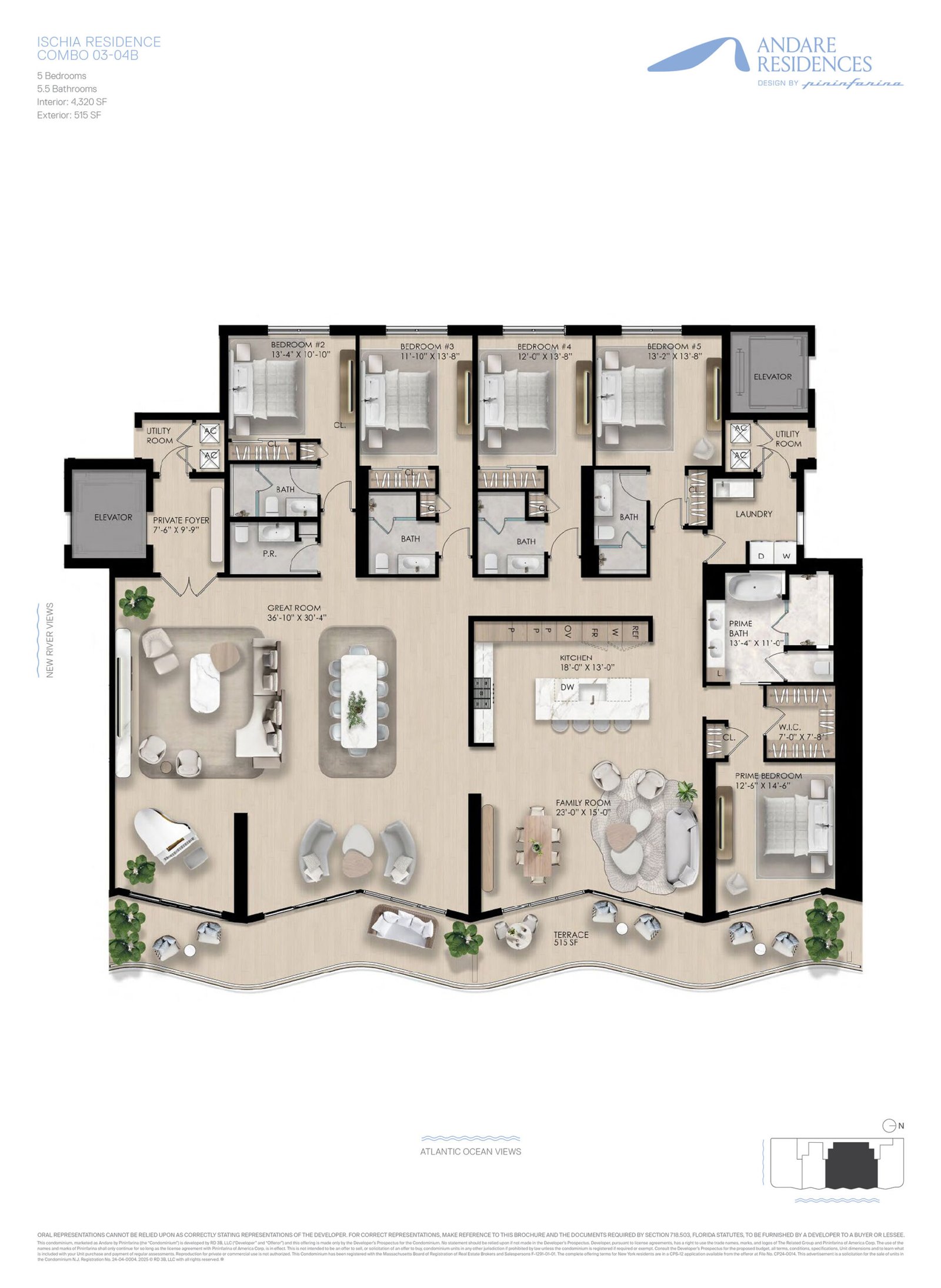 Andare Ischia Combo 03-04B floor plan — Fort Lauderdale