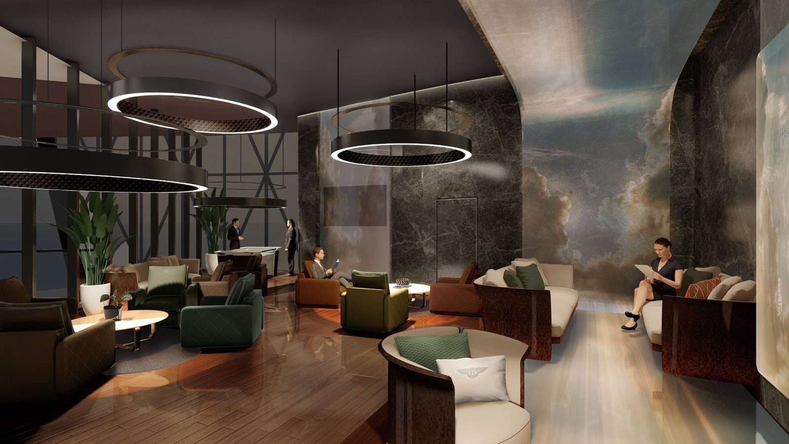 Bentley Residences cigar lounge