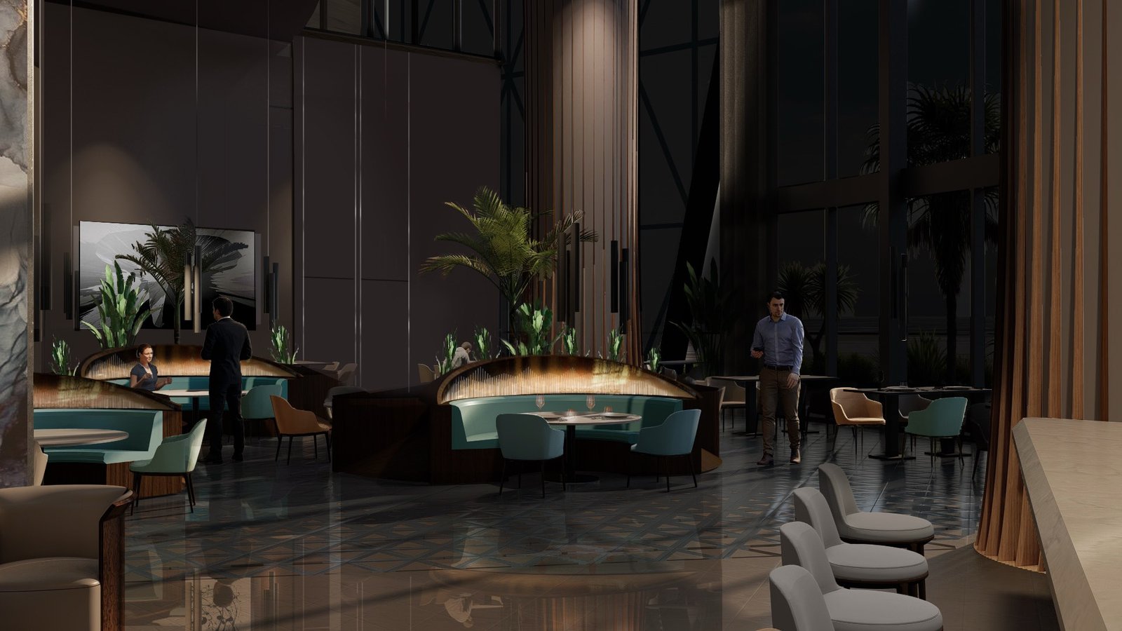 Bentley Residences lobby restaurant
