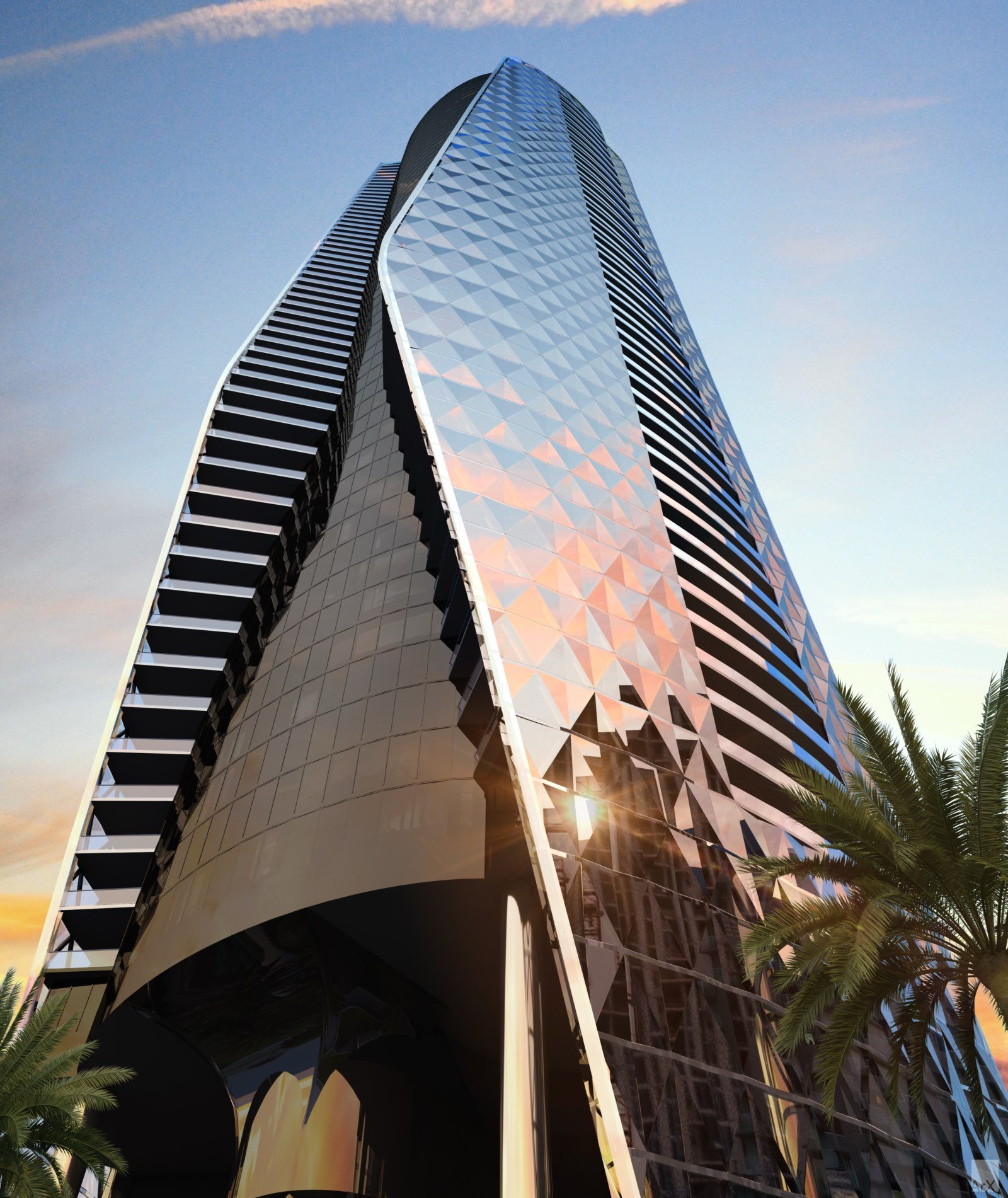 Bentley Residences tower exterior