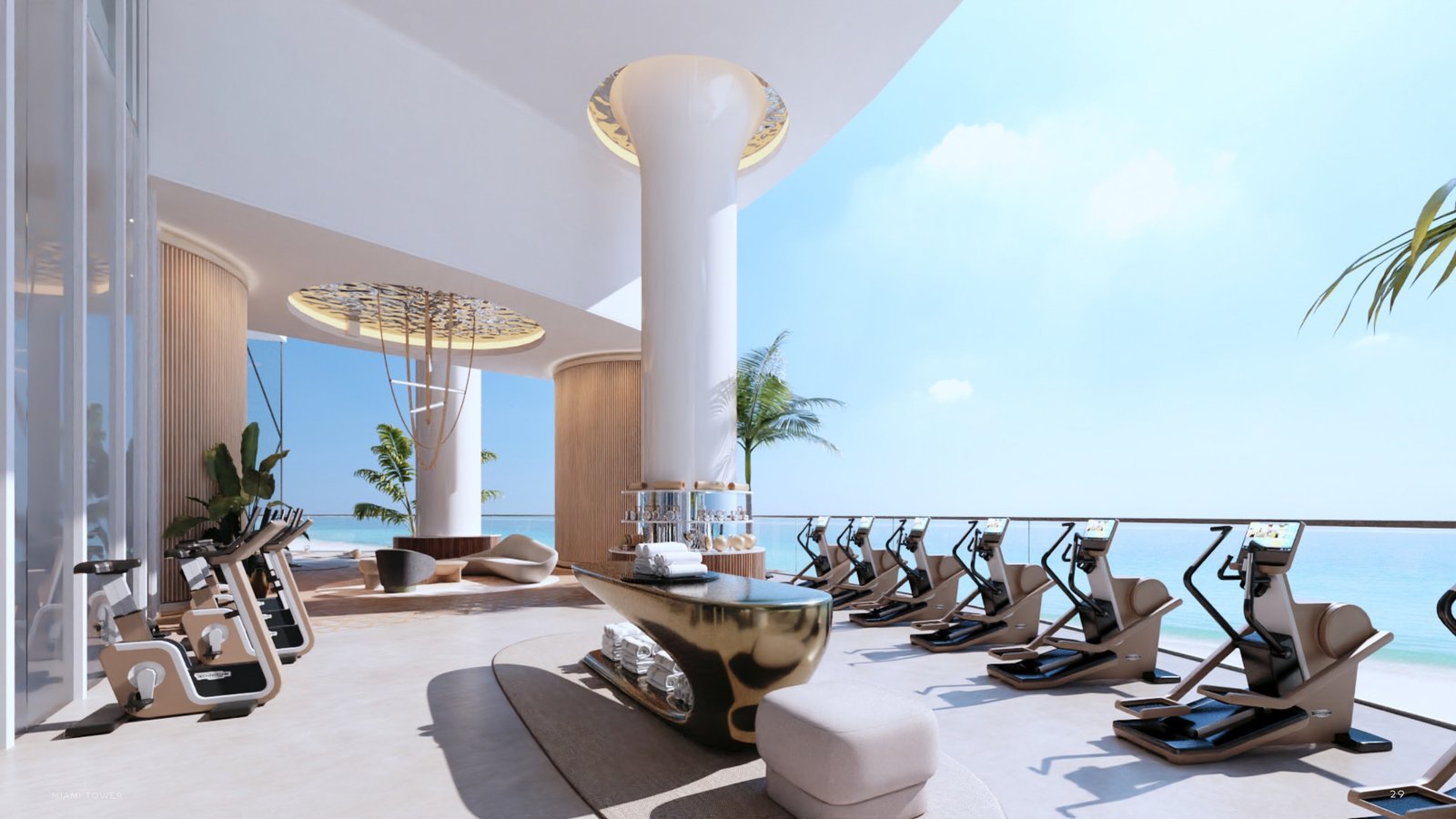 Bentley Residences amenity deck design