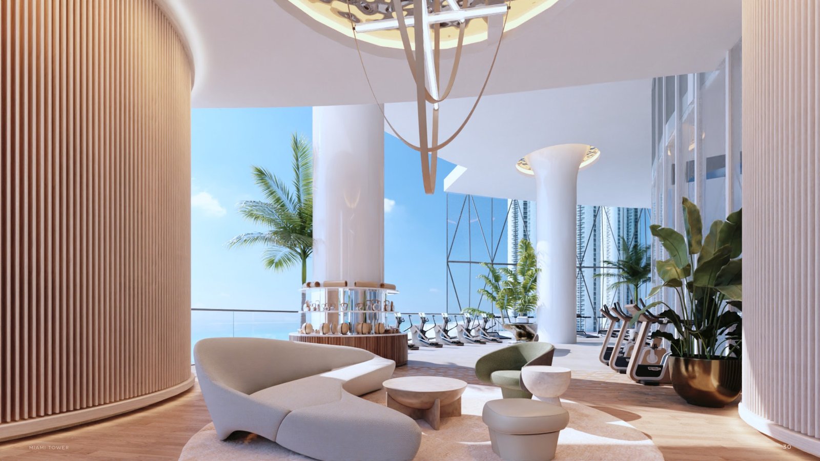 Bentley Residences amenity deck design
