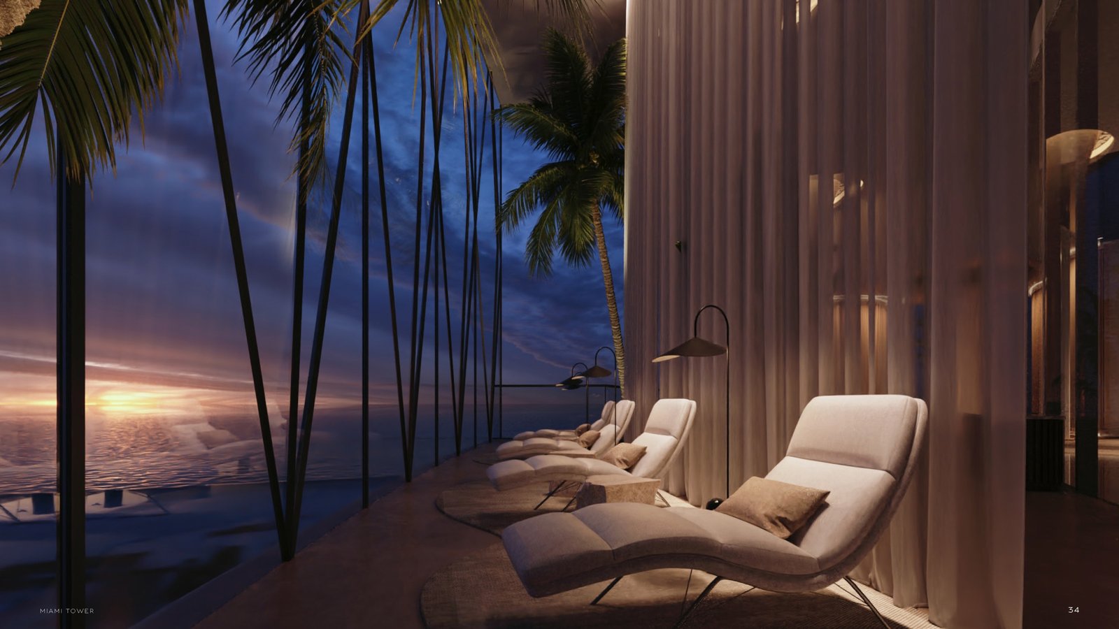 Bentley Residences amenity deck design
