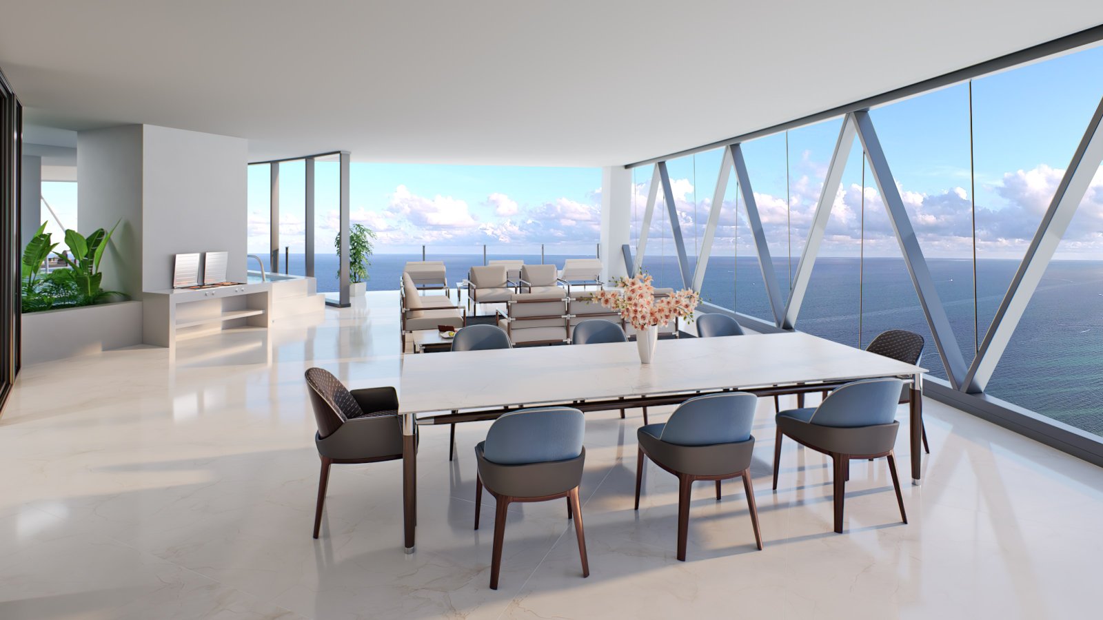 Bentley Residences balcony
