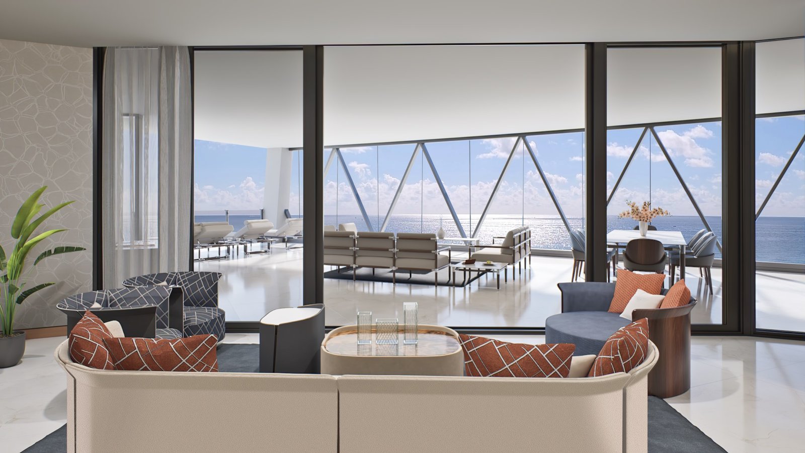 Bentley Residences east residence living room