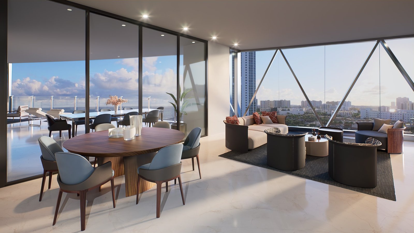 Bentley Residences west residence living room