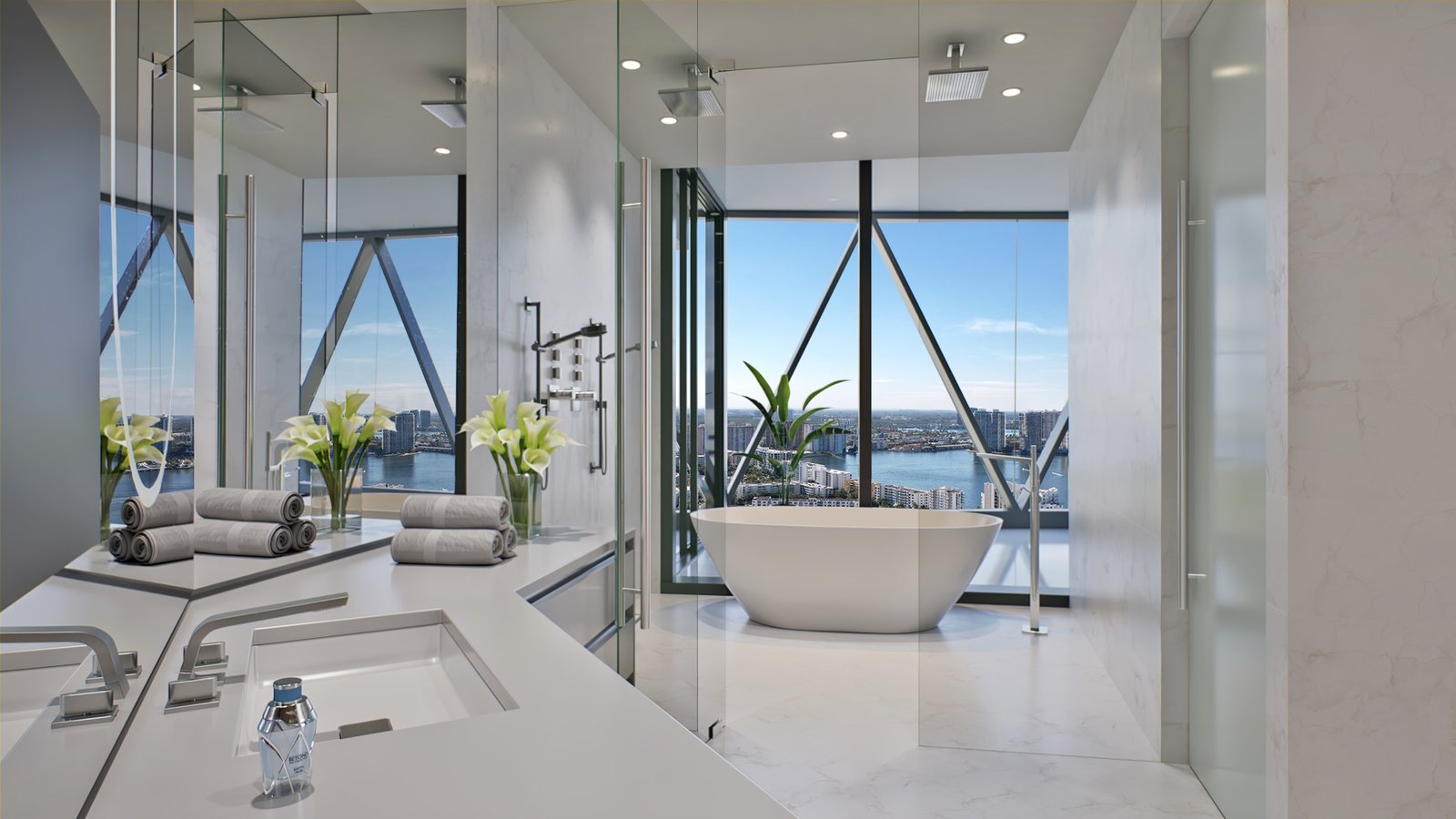 Bentley Residences west residence primary bathroom