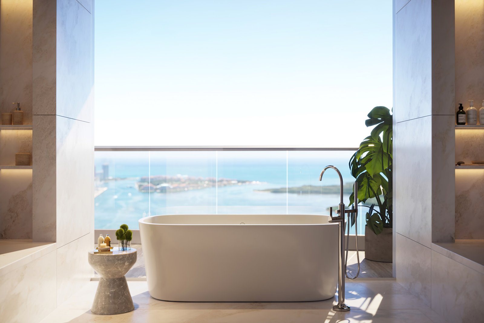 South Tower soaking tub