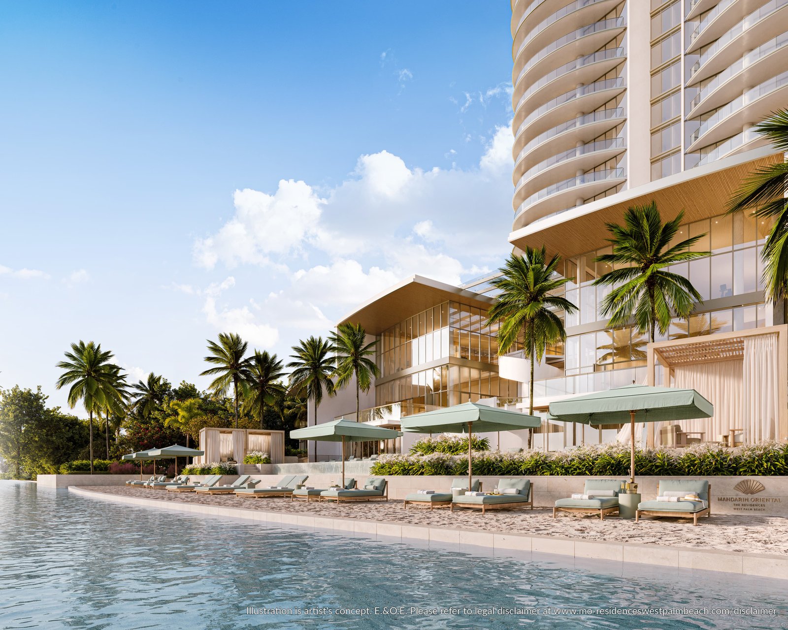 Mandarin Oriental Residences West Palm Beach — tower exterior side view