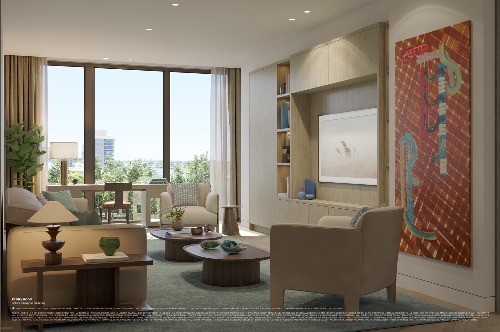 Rosewood Residences family room