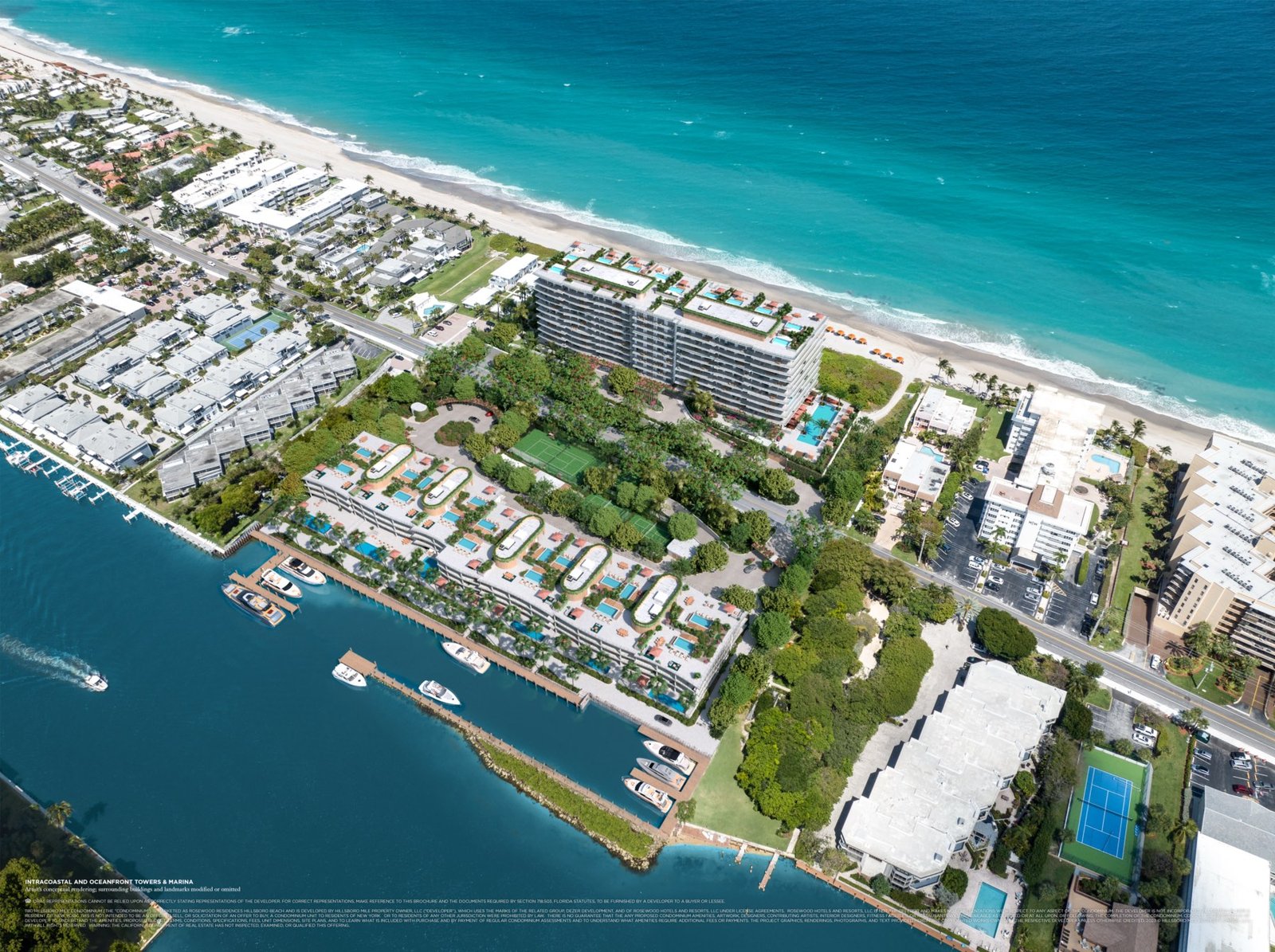 Rosewood Residences full site aerial