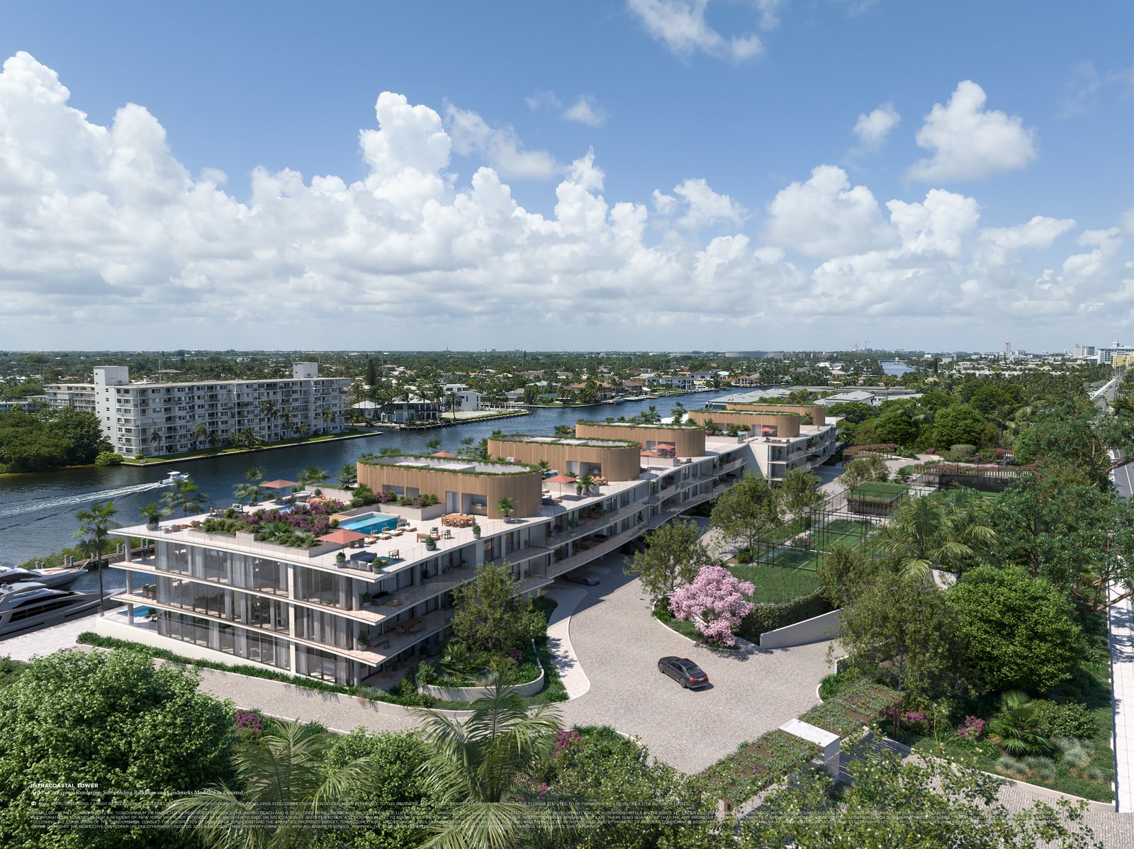 Rosewood Residences intracoastal building view