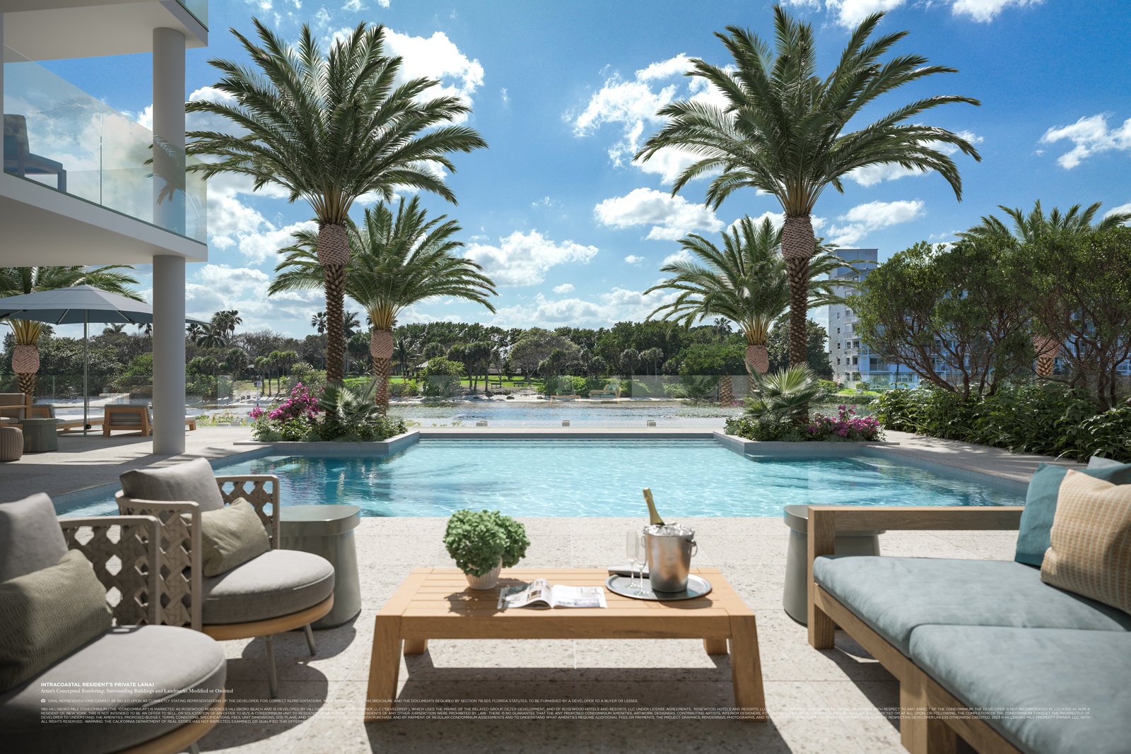 Rosewood Residences intracoastal pool