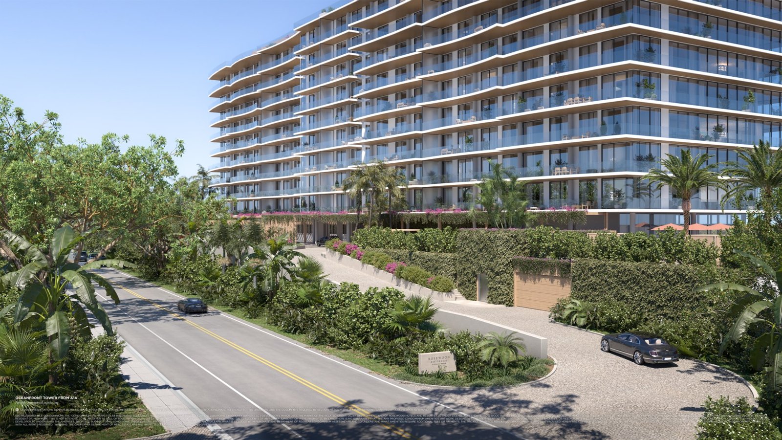 Rosewood Residences oceanfront tower Hillsboro Beach