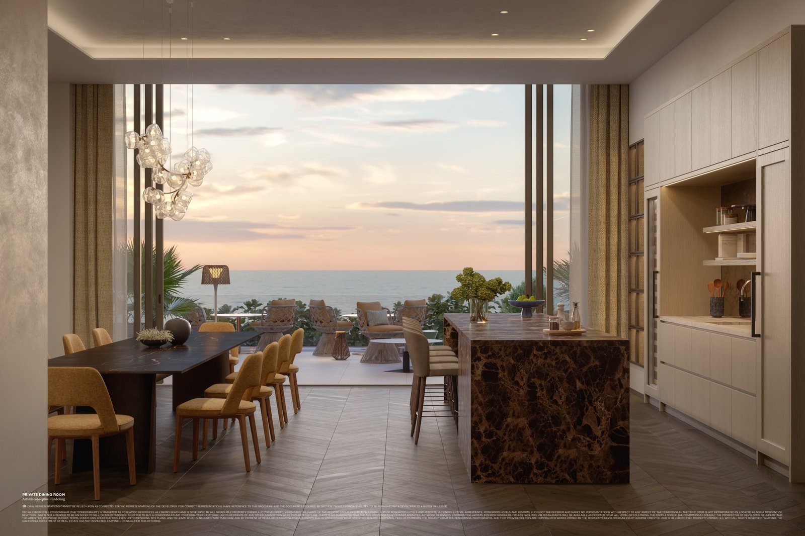 Rosewood Residences private dining