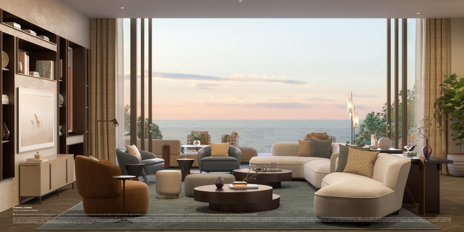 Rosewood Residences social room