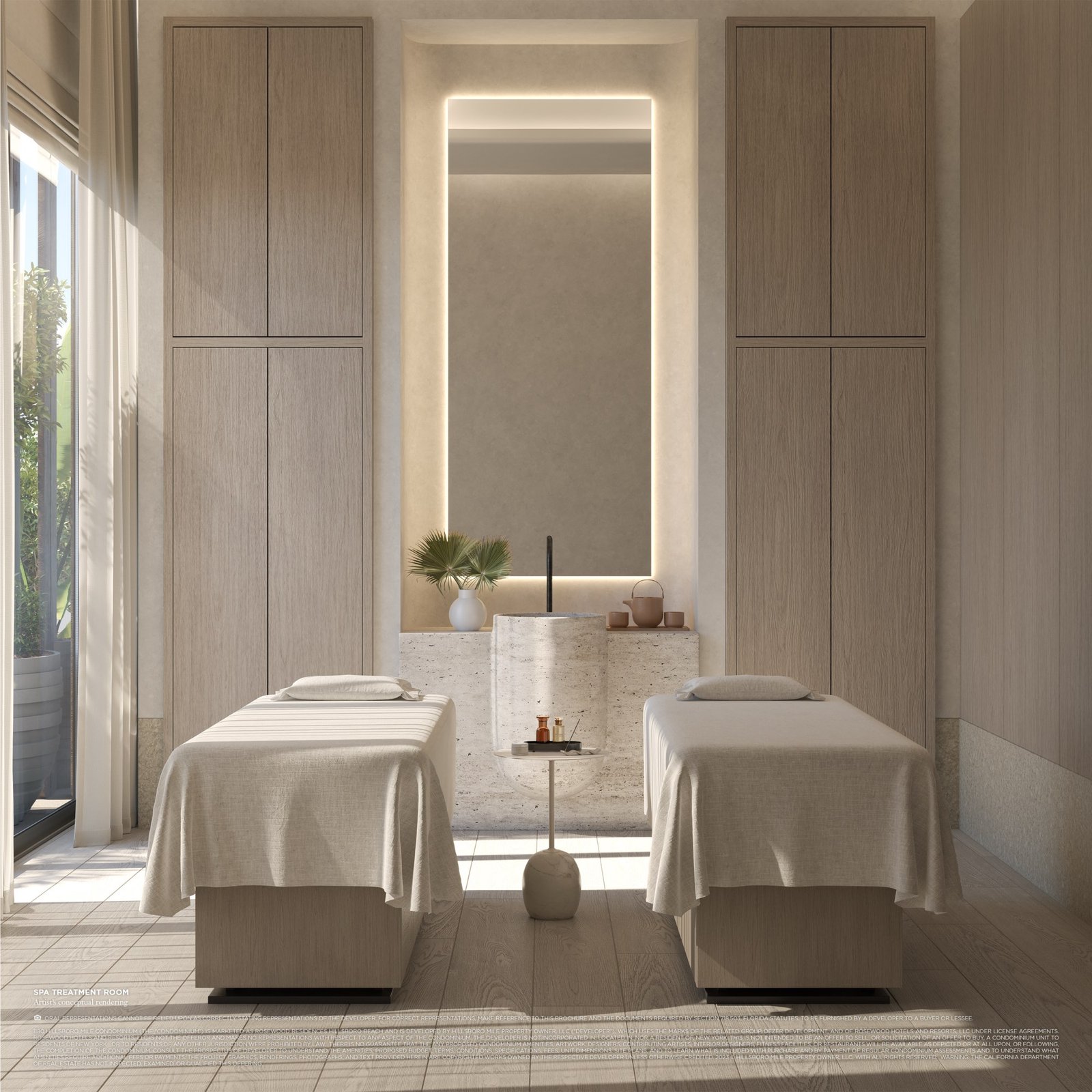Rosewood Residences spa treatment room