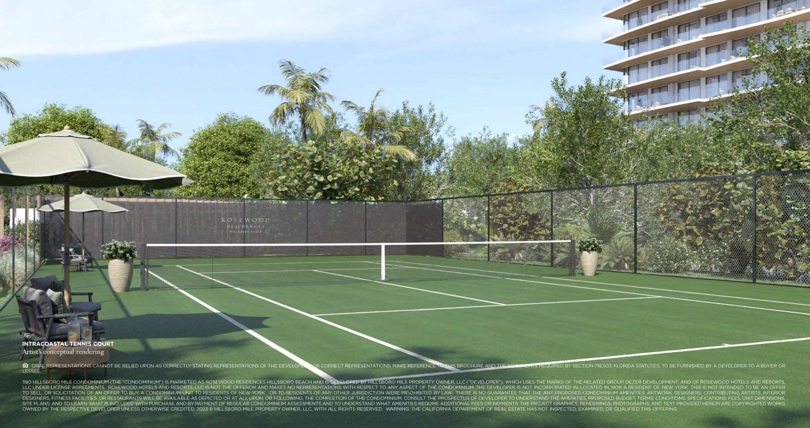 Rosewood Residences tennis court