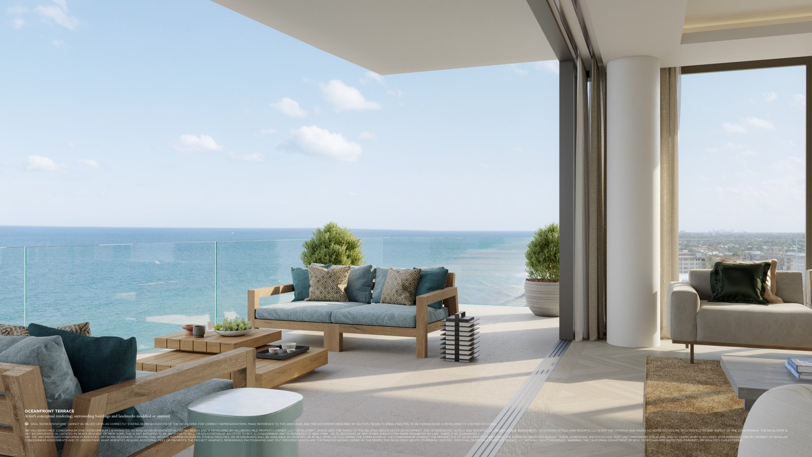 Rosewood Residences terrace
