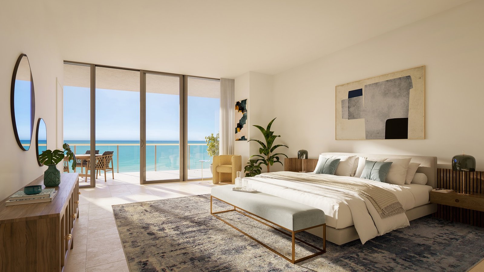 Waldorf Astoria Residences Pompano Beach — residence bedroom