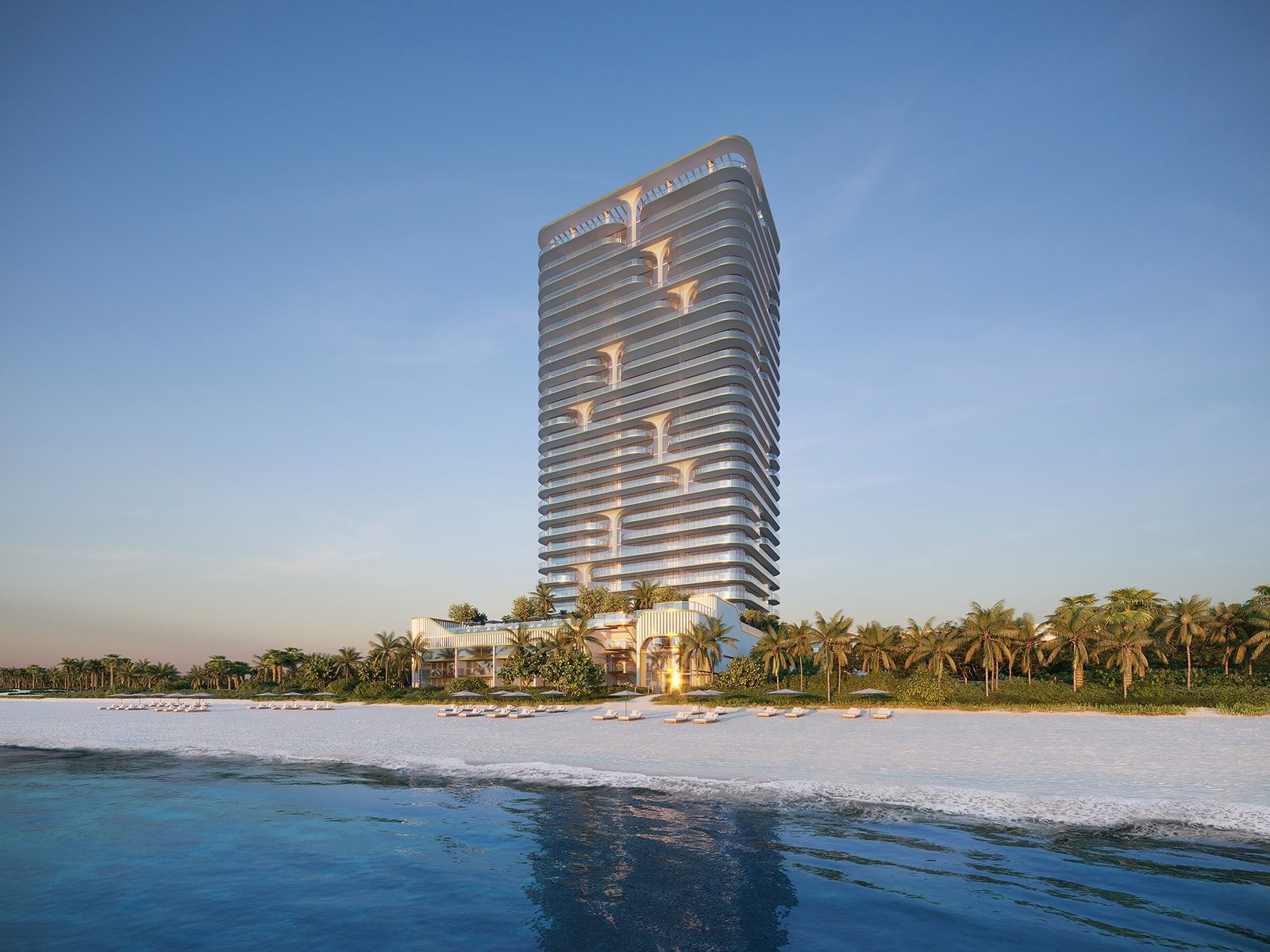 Waldorf Astoria Residences Pompano Beach — oceanfront tower exterior