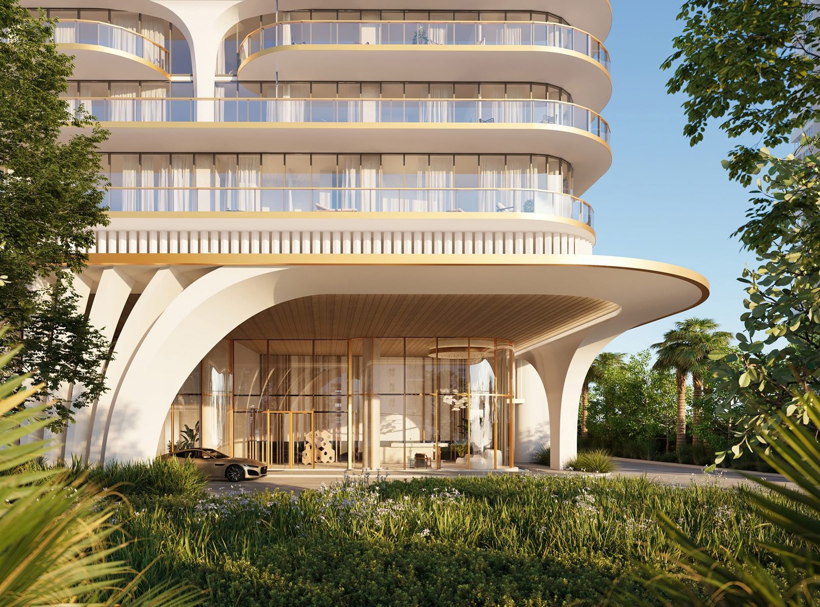 Waldorf Astoria Residences Pompano Beach — porte-cochère arrival